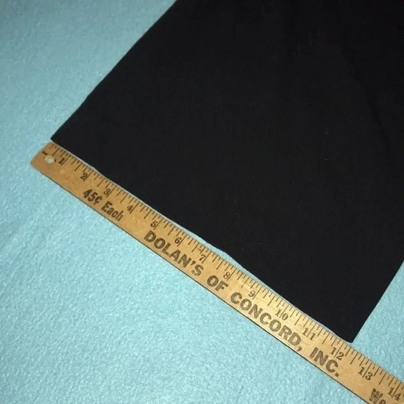 DRESSBARN wide leg black crop pants 4 pockets size 8 - Picture 7 of 10